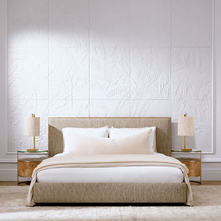 Cama de Design ASHFORD bege