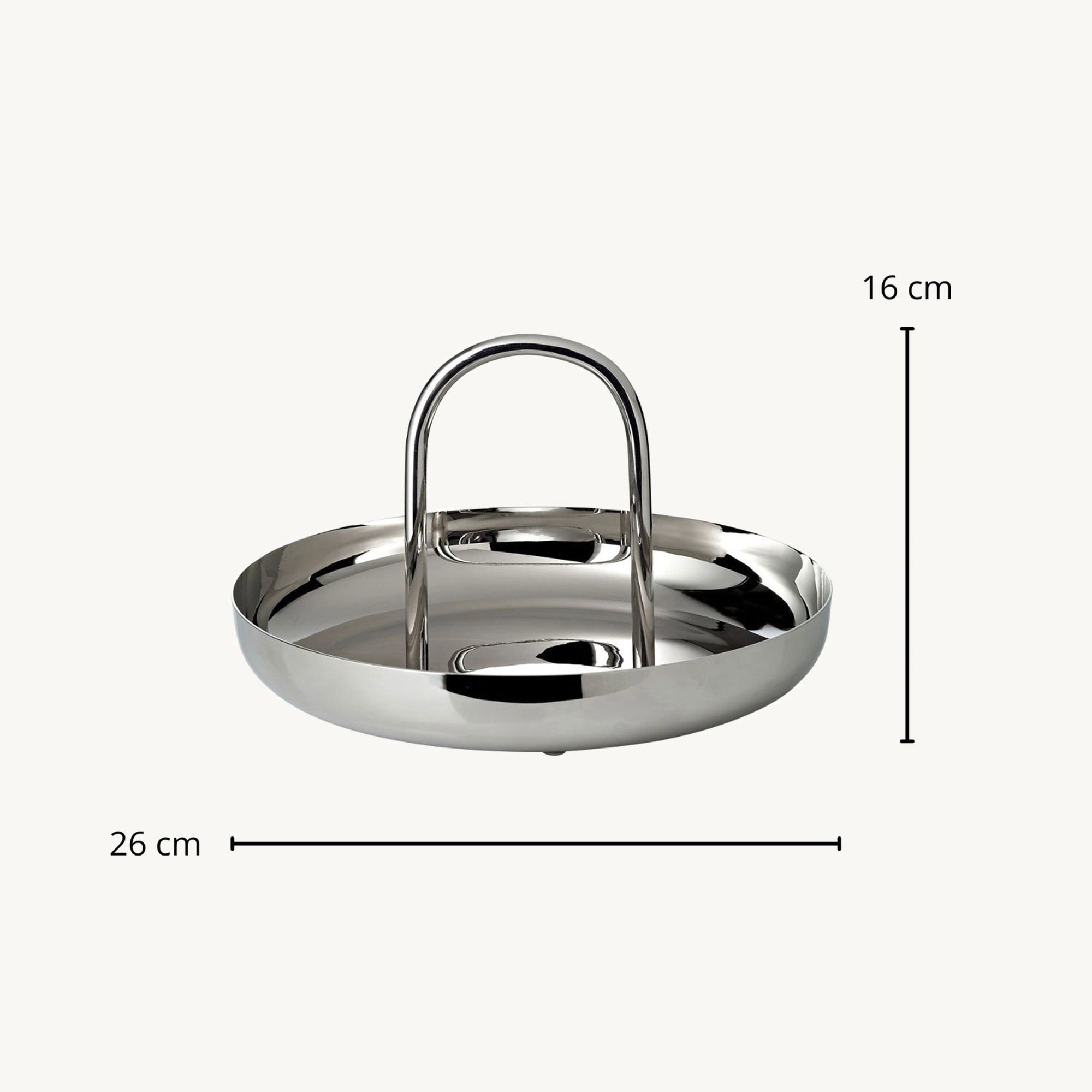 Tigela APUS em Aço Inoxidável 26 cm prata – imagem 2