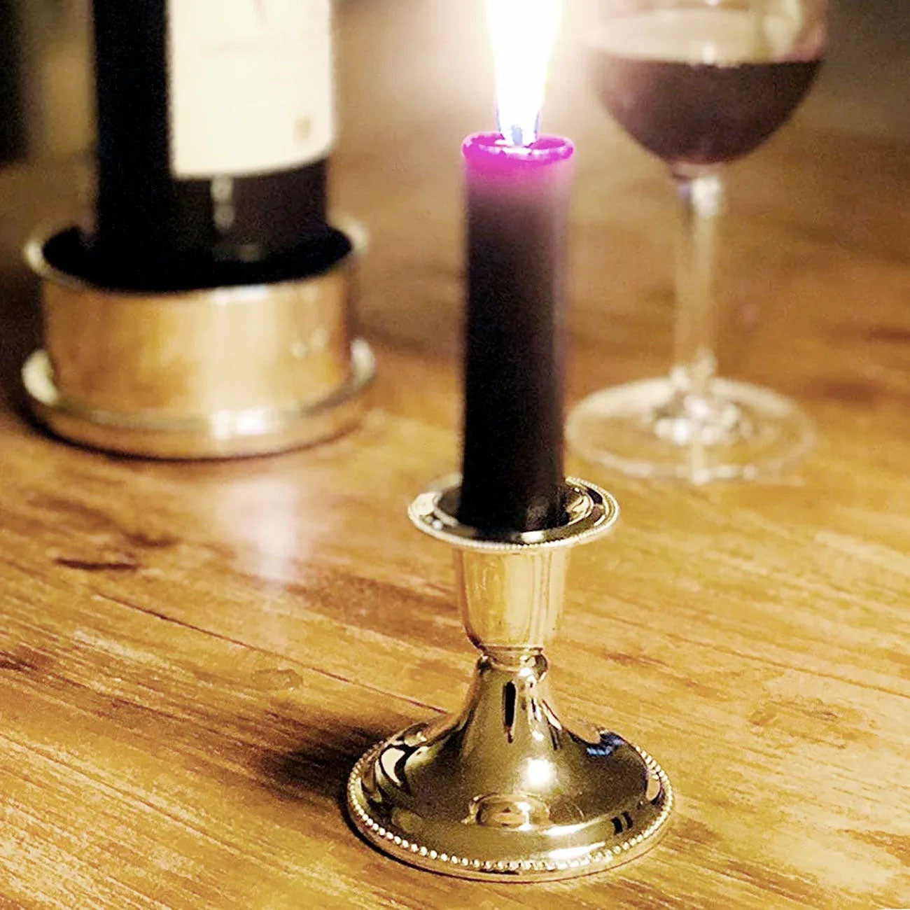 Conjunto 2 Porta-Velas PERLA prata – imagem 3