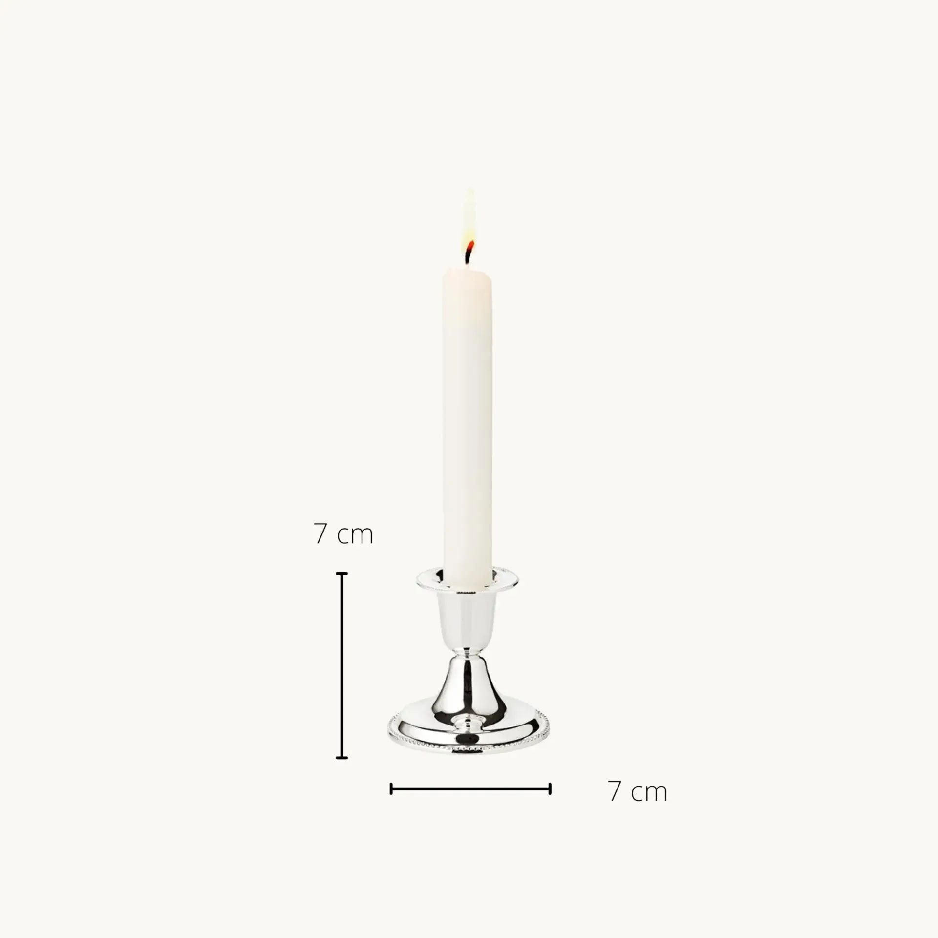 Conjunto 2 Porta-Velas PERLA prata – imagem 6