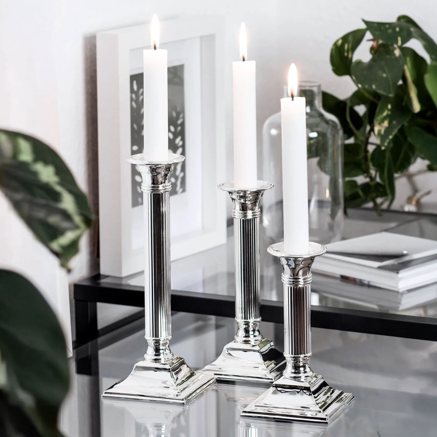 Porta-Velas LINCOLN em Metal prata – imagem 5