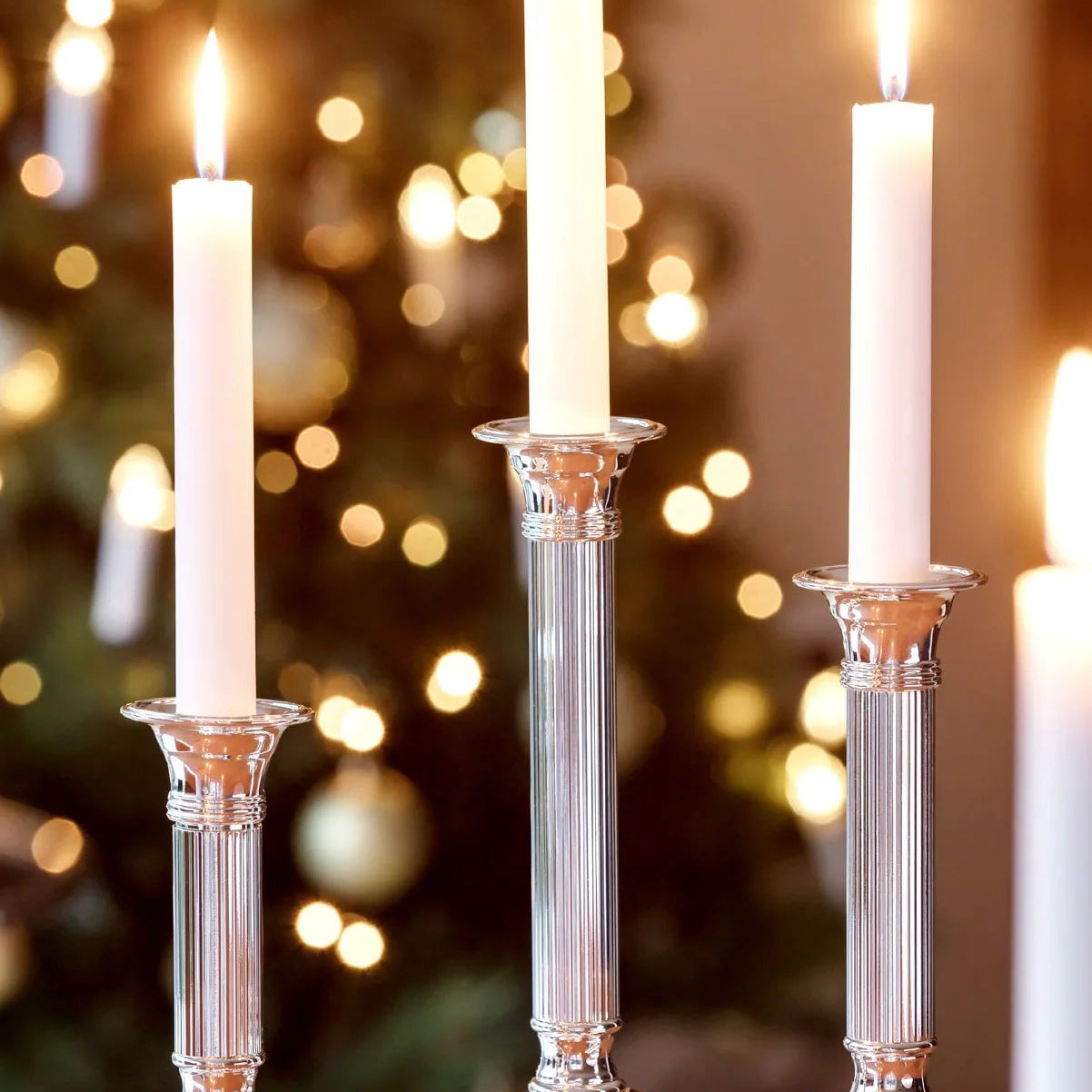 Porta-Velas LINCOLN em Metal prata – imagem 3