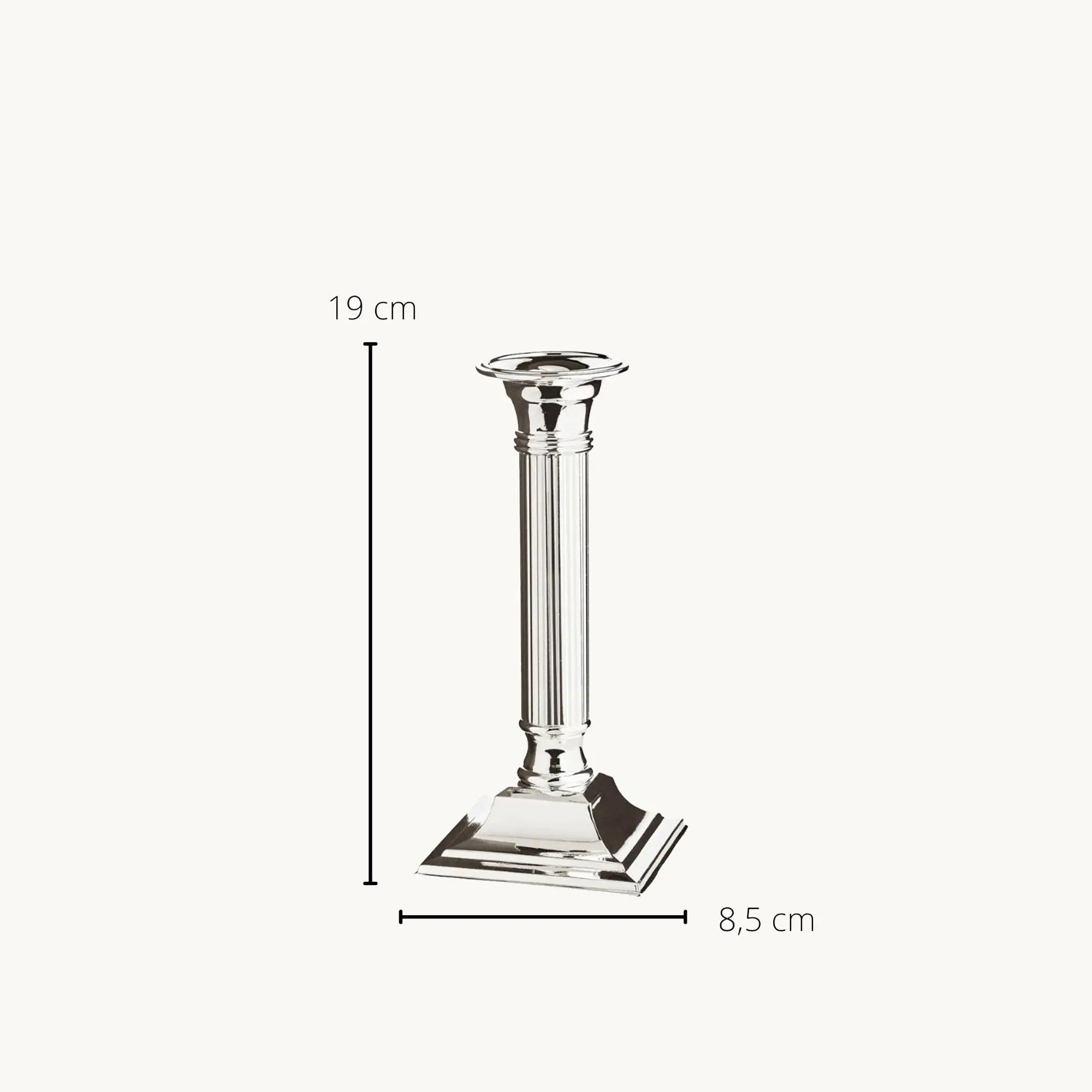Porta-Velas LINCOLN em Metal prata – imagem 9