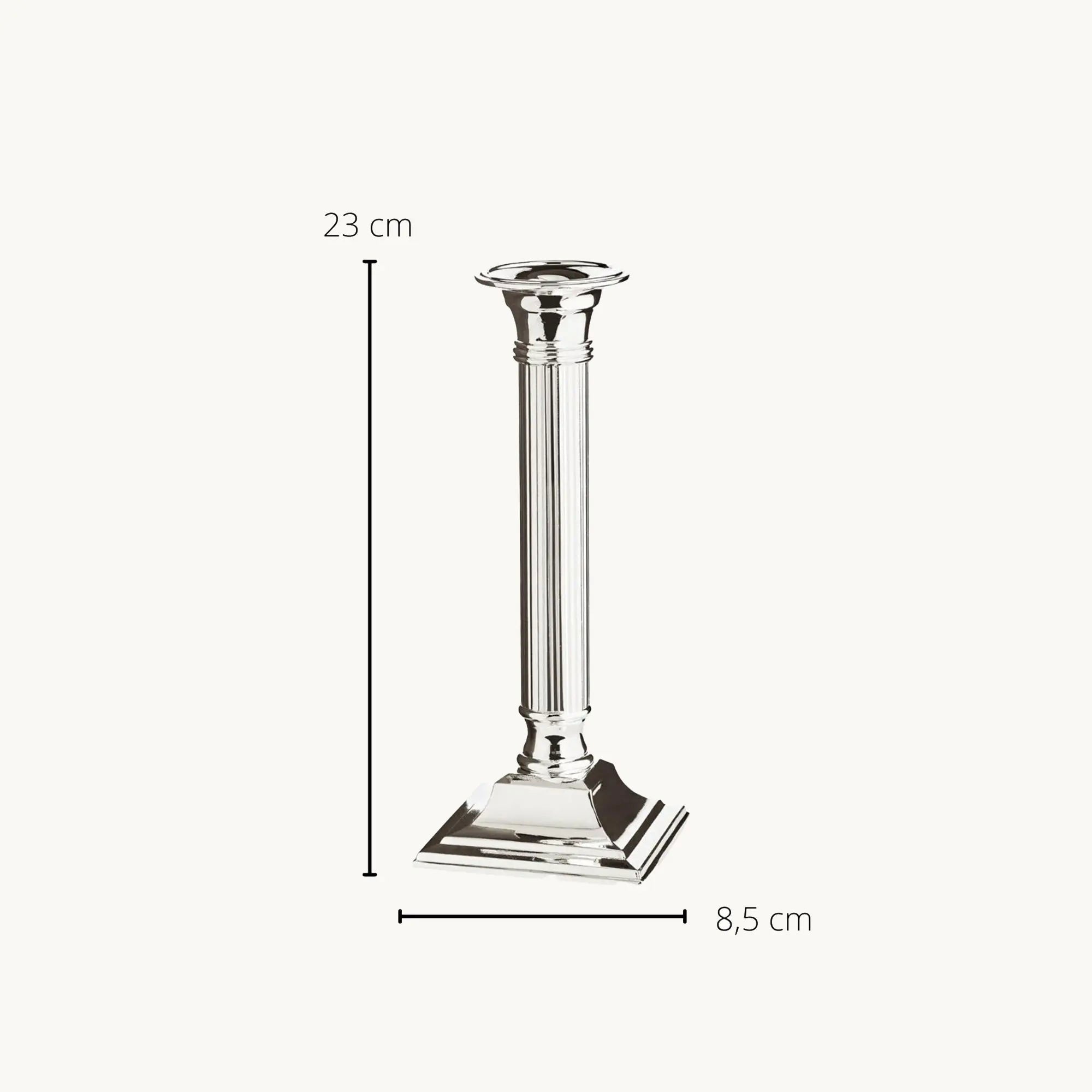 Porta-Velas LINCOLN em Metal prata – imagem 11