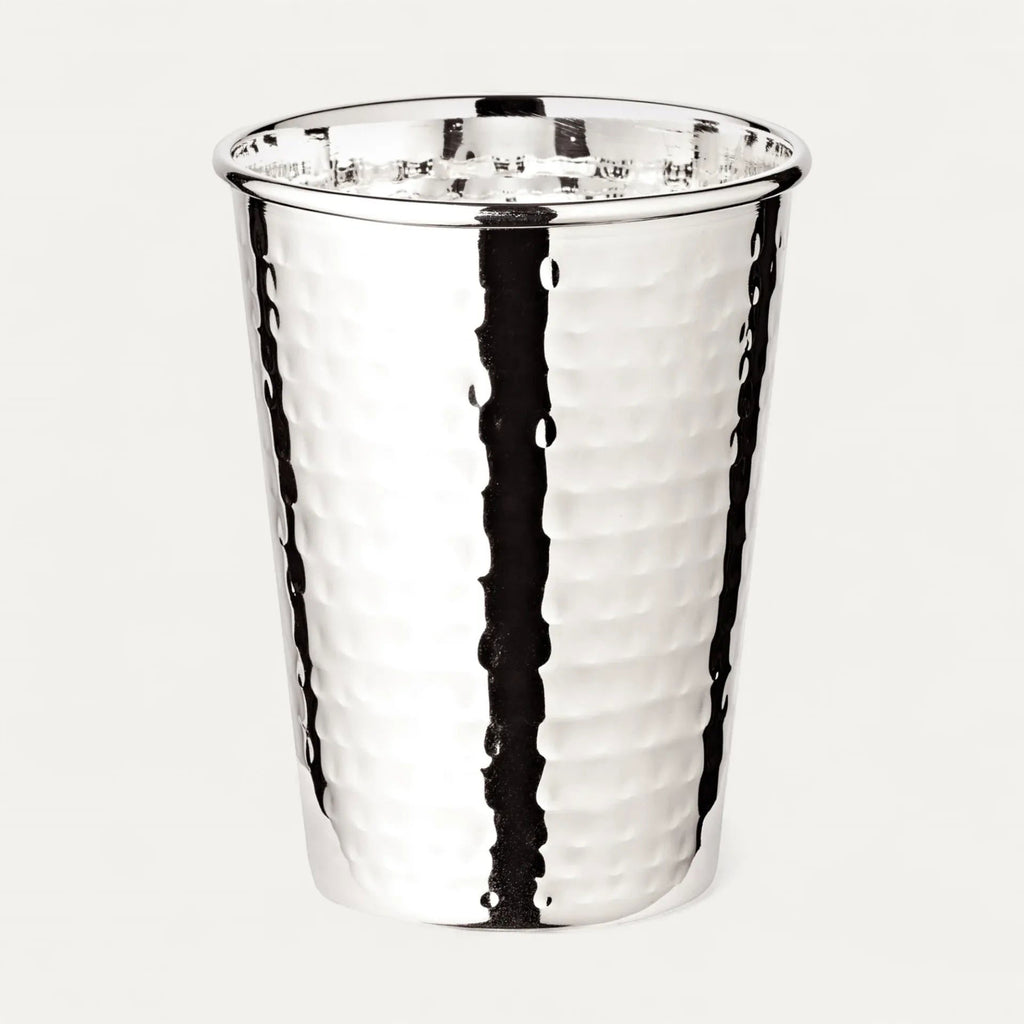 Conjunto 2 Copos MIDO Martelado 10 cm prata – imagem 3