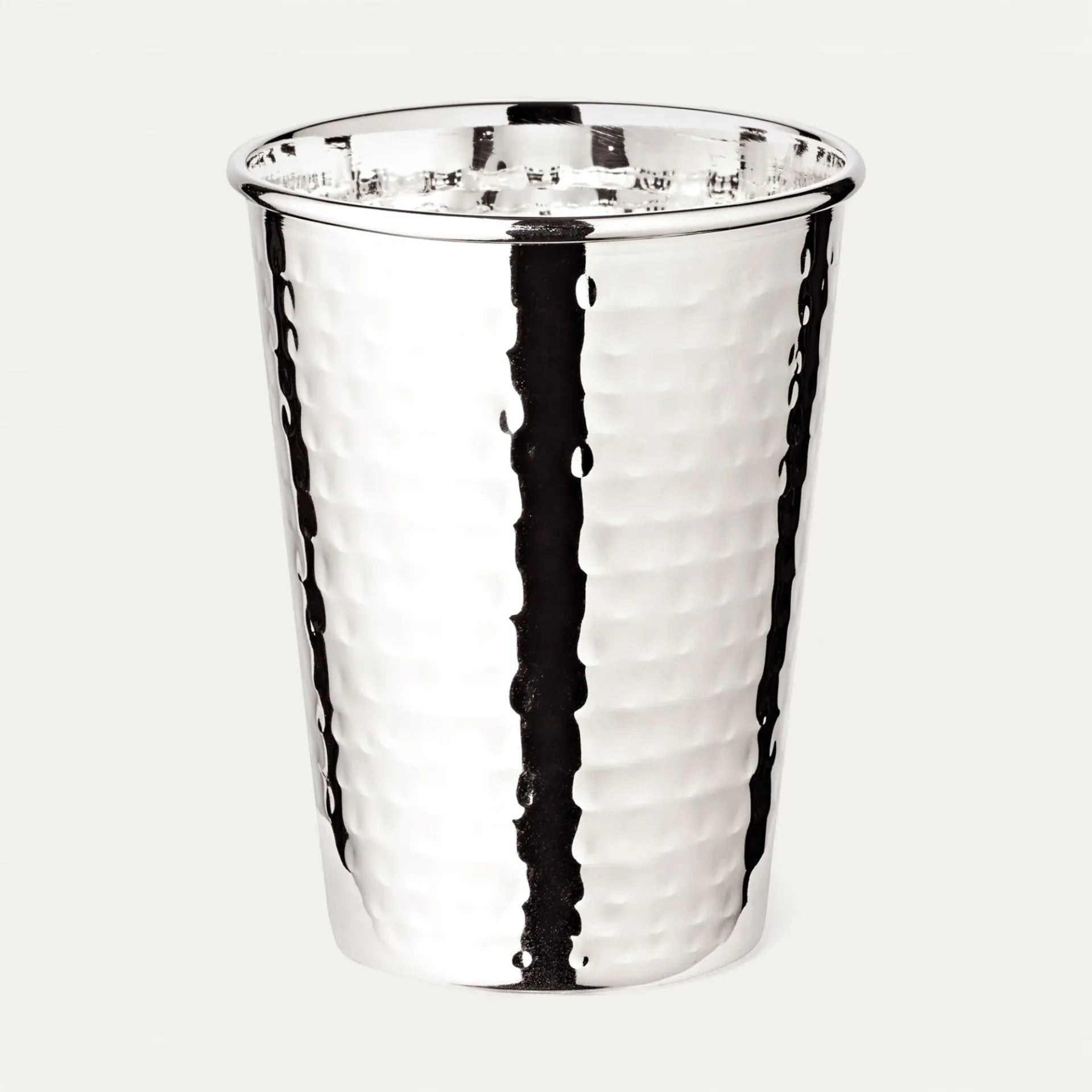 Conjunto 2 Copos MIDO Martelado 10 cm prata – imagem 3