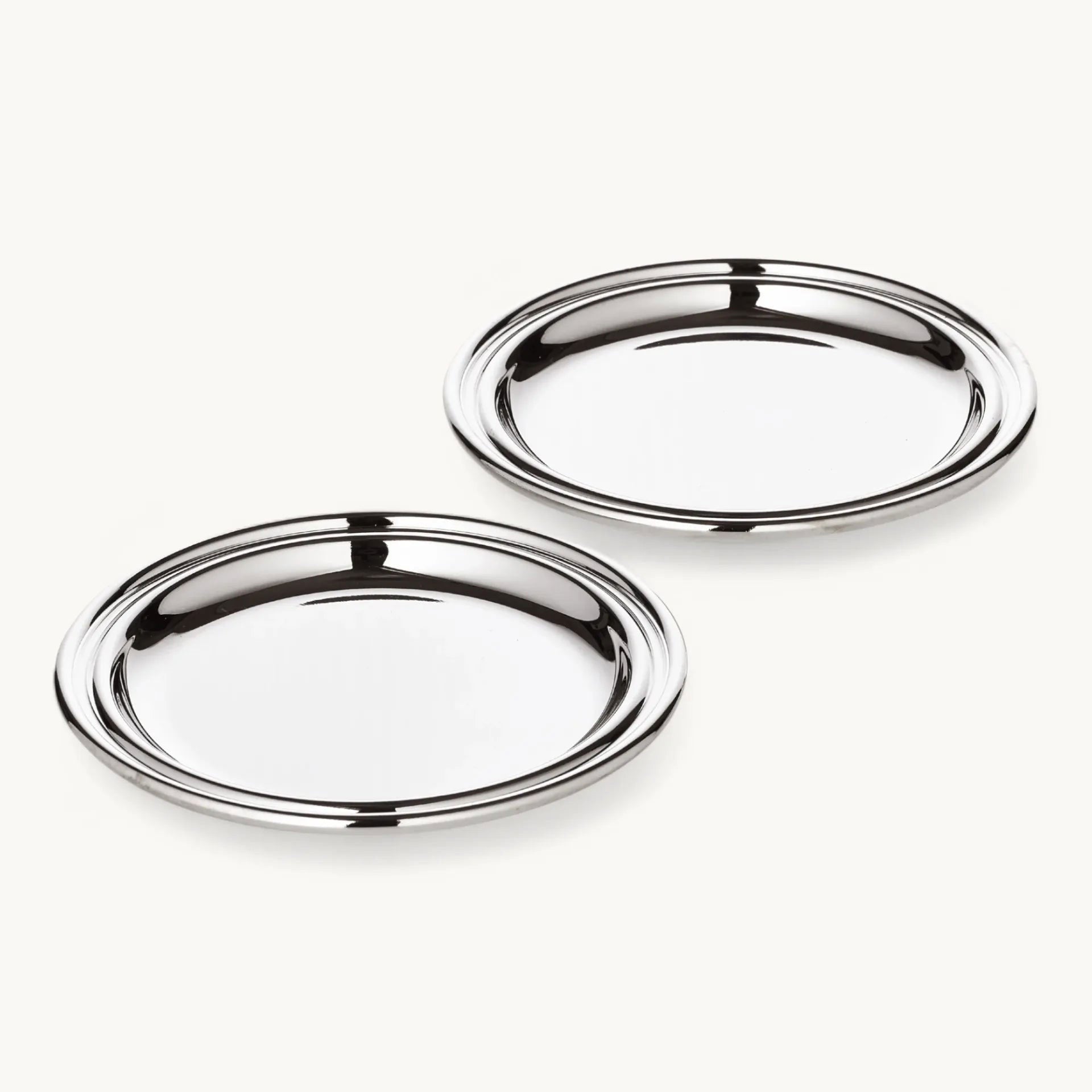 Conjunto 2 porta-copos ASTORIA em metal com design geométrico