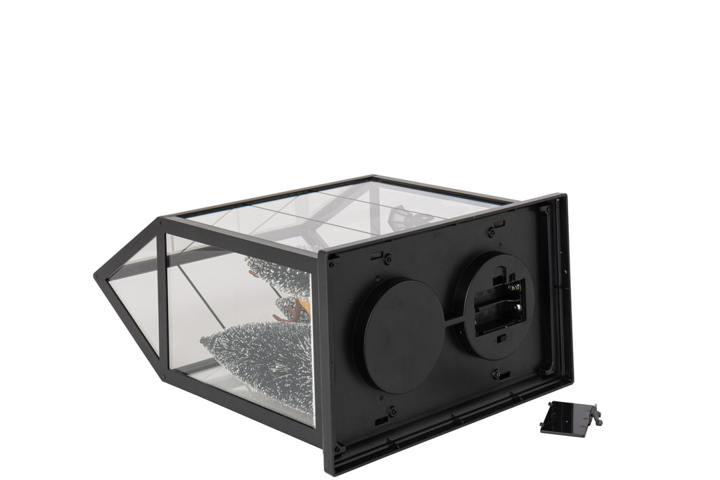 Pai Natal com LED e animação em vidro e material sintético, tamanho M, vista 4