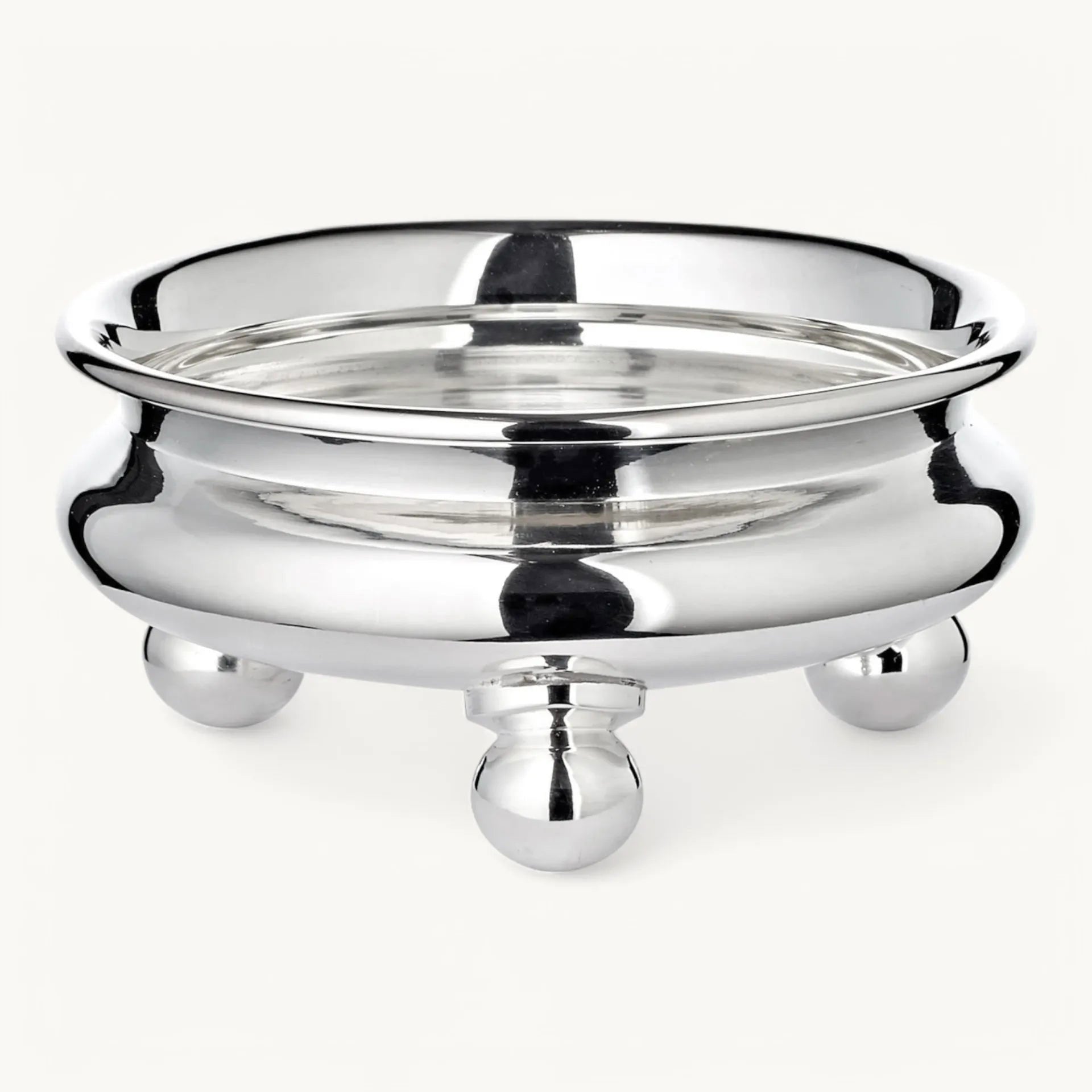 Conjunto 3 Tigelas SANTA em Prata 8 cm prata – imagem 5