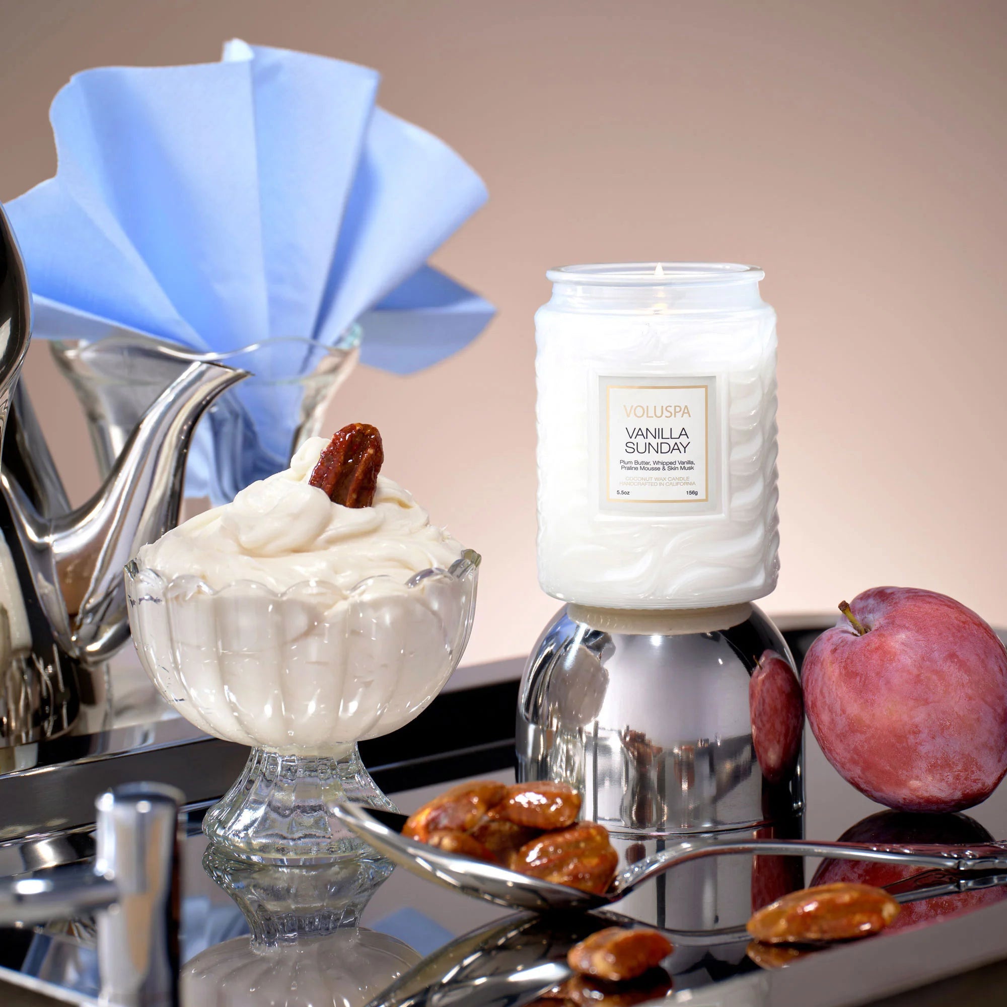 Vela Perfumada VANILLA SUNDAY branco – imagem 3