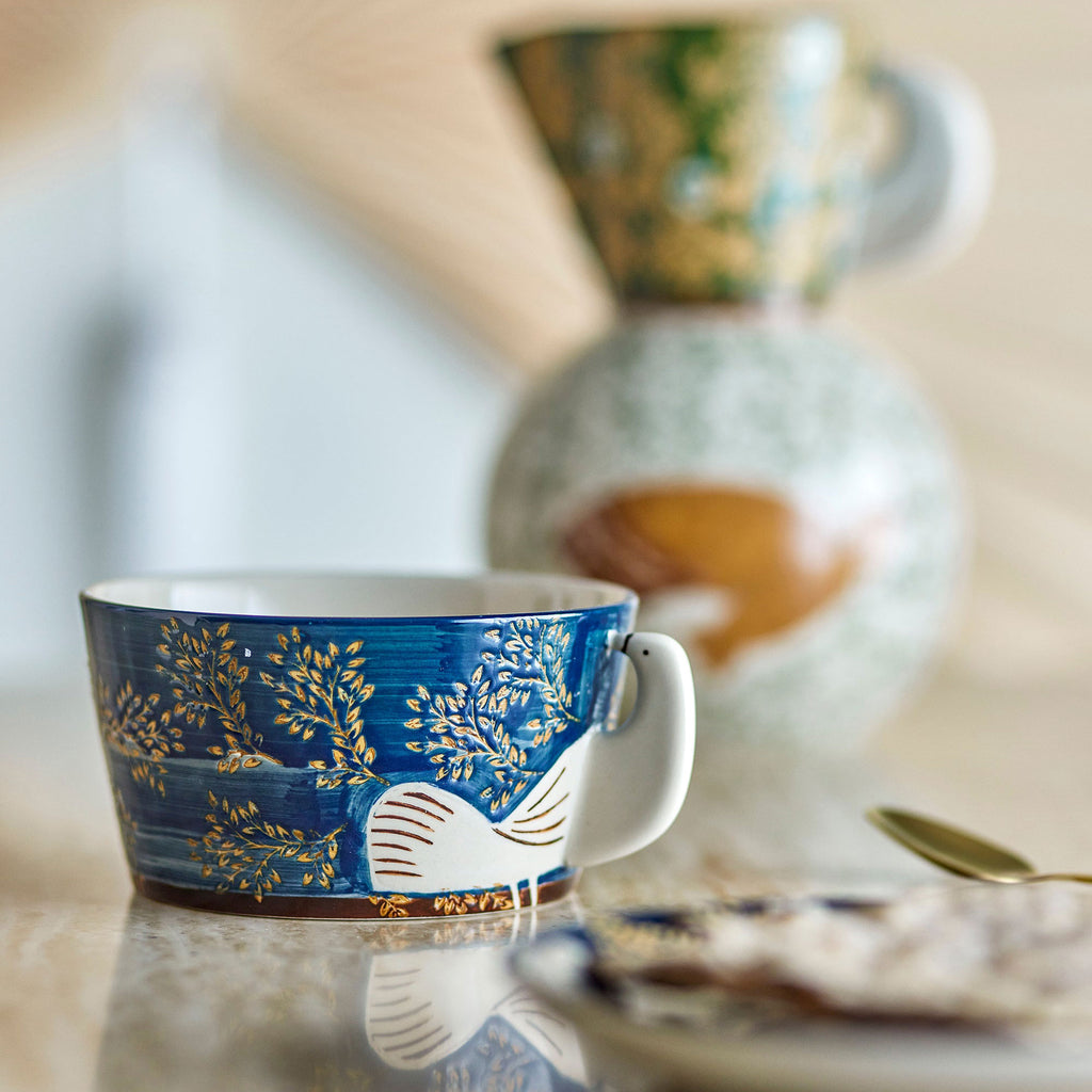 Taça Decorativa HEZHA em Azul