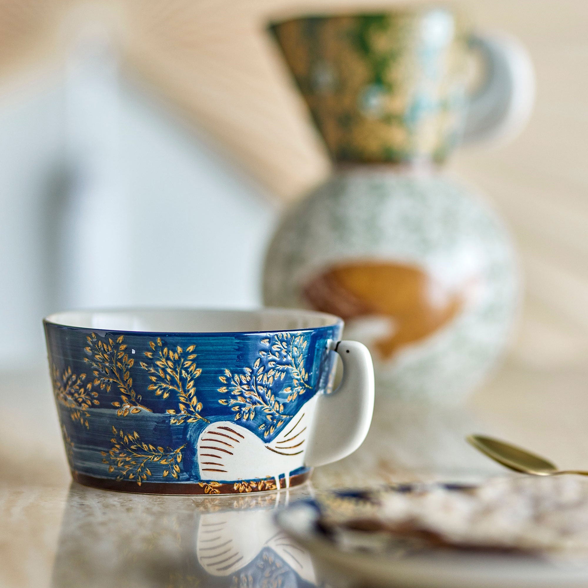 Taça Decorativa HEZHA em Azul