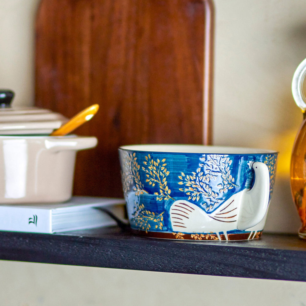 Taça Decorativa HEZHA em Azul – imagem 2