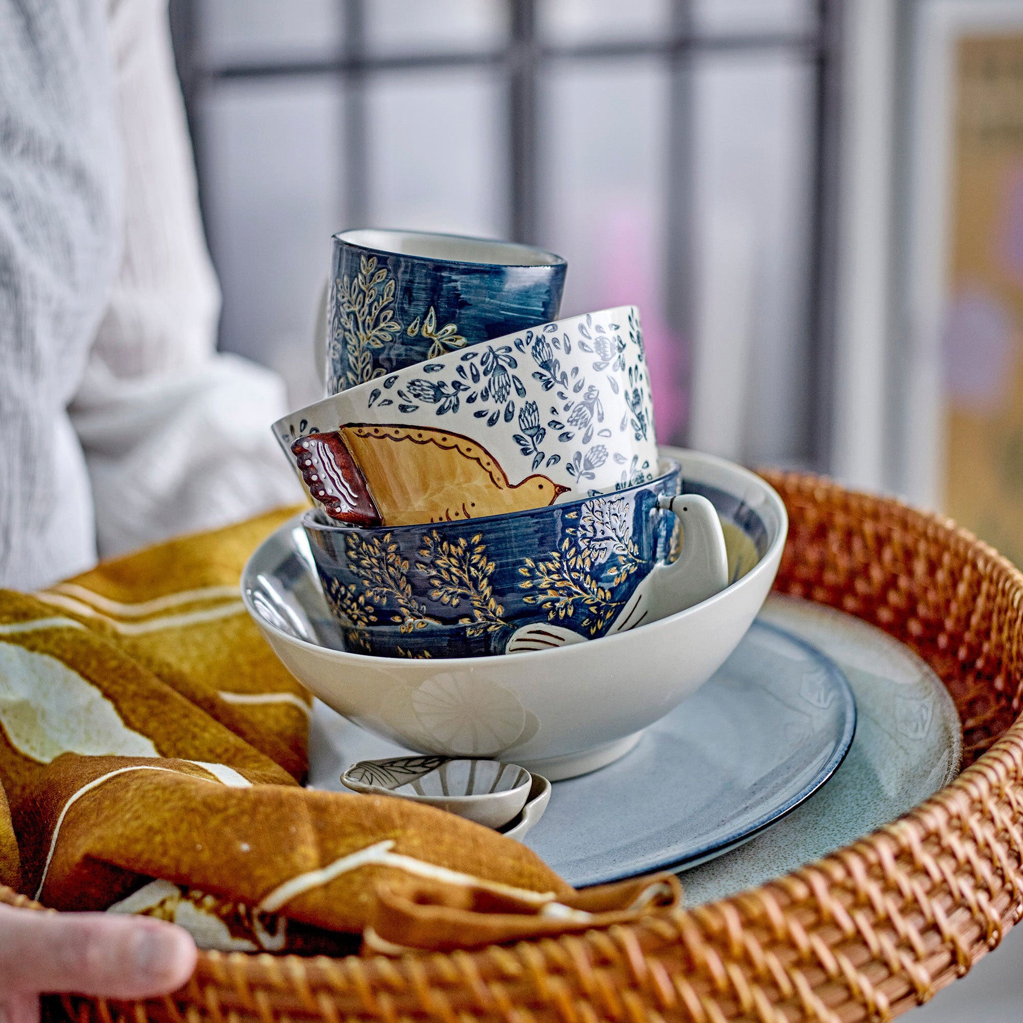 Taça Decorativa HEZHA em Azul – imagem 5