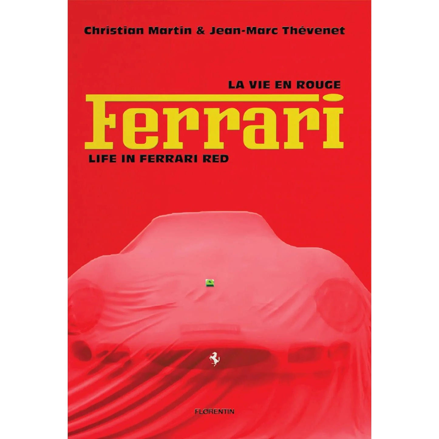 Livro decorativo Life in Ferrari Red capa vermelha