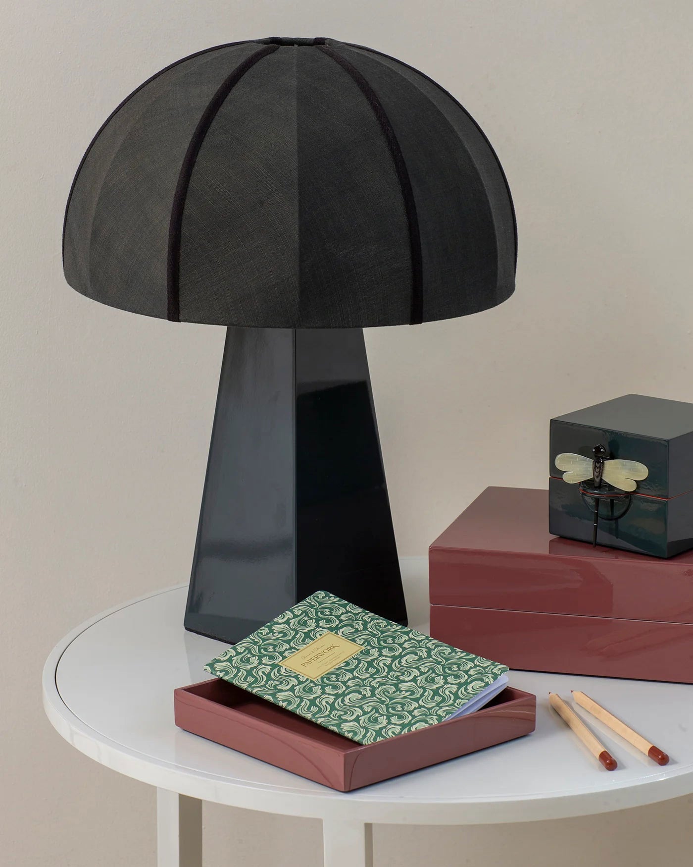 Caixa Lacada Decorativa LIBÉLULA Tamanho S bege, preto, terra, verde e paixao – imagem 24