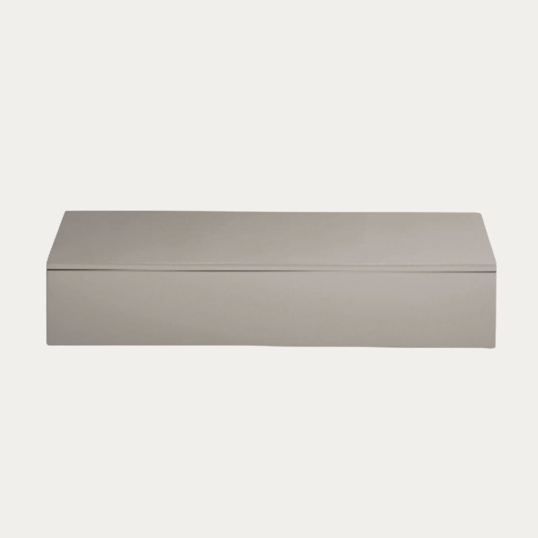Caixa de Laca Decorativa LUX 38x19 black, fawn e warm grey