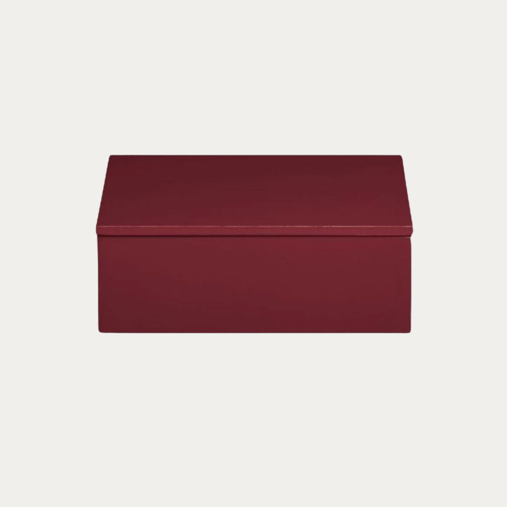 Caixa de laca LUX quadrada 19x19 cm lacada