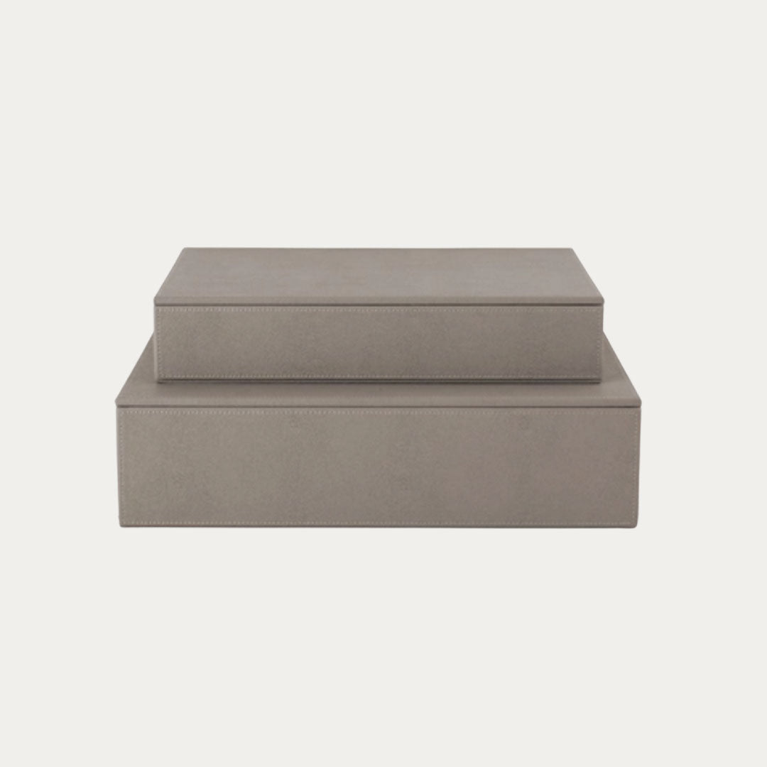Conjunto 2 Caixas Decorativas STING L black e warm grey
