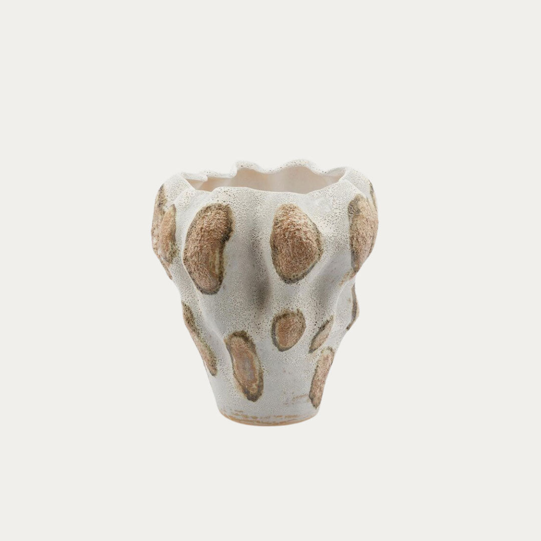Jarra CHAKRA MACULA em cerâmica com padrão de manchas