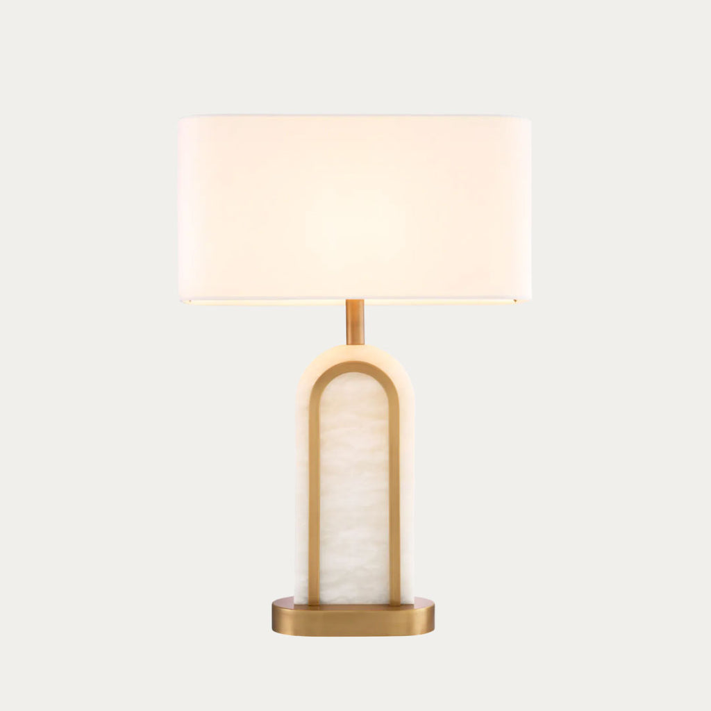 Candeeiro de Mesa PALLADIO bege e ouro – imagem 2