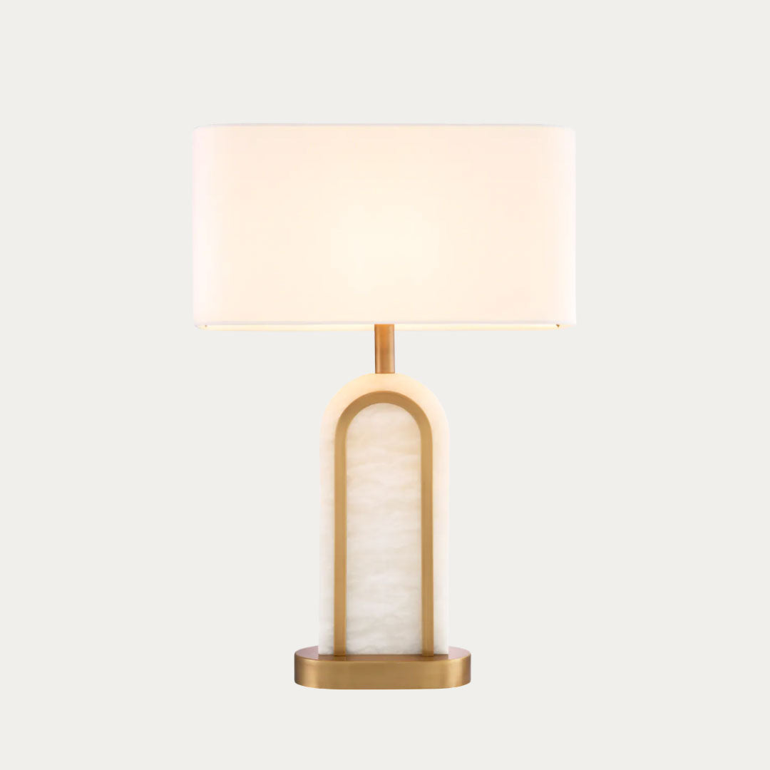 Candeeiro de Mesa PALLADIO bege e ouro – imagem 2