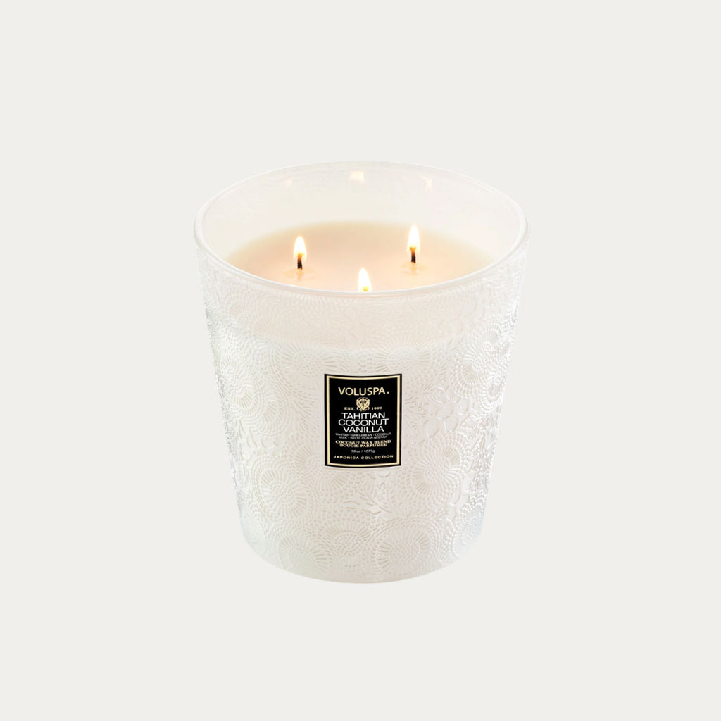 Vela Perfumada TAHITIAN COCONUT VANILLA 3 Pavios
