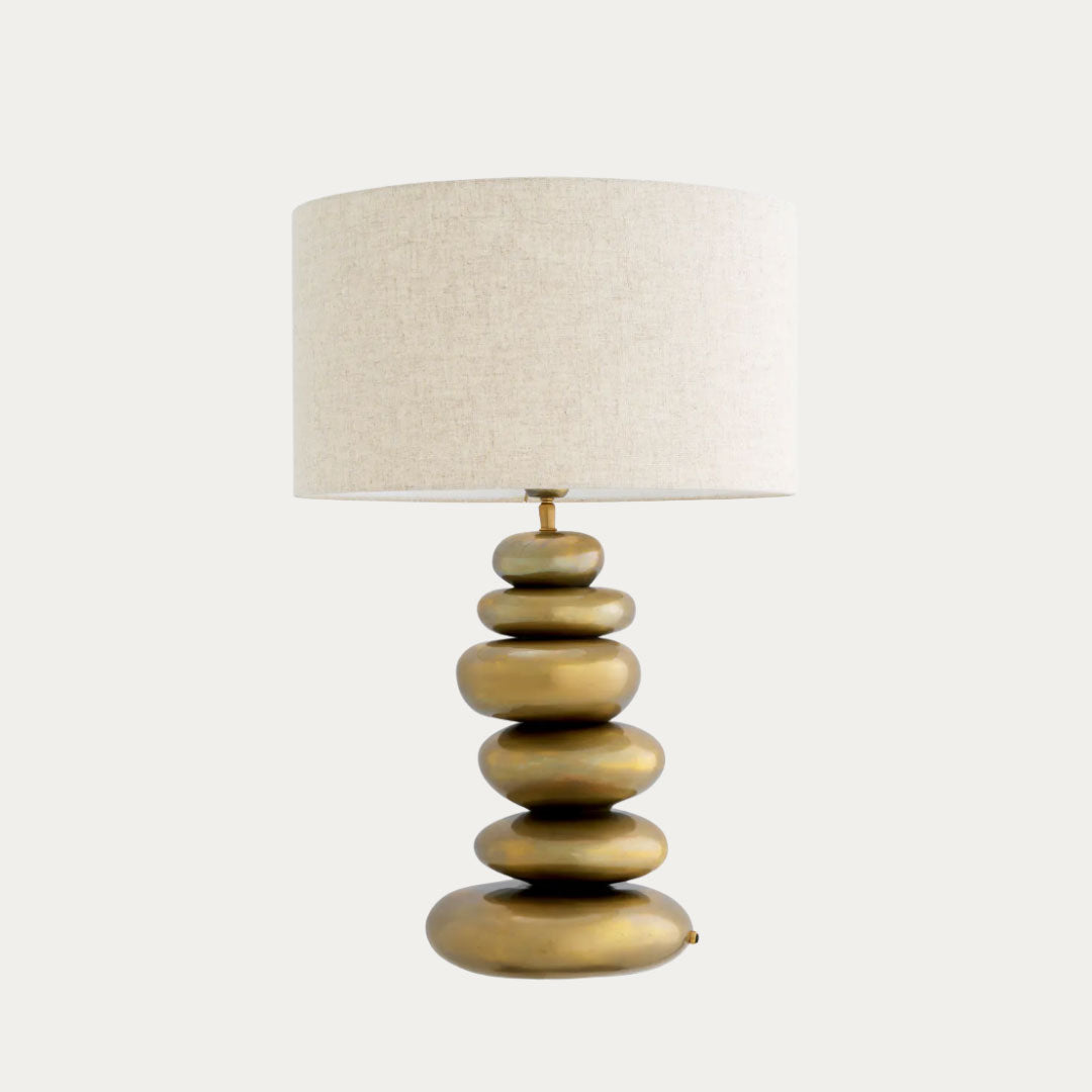 Candeeiro de Mesa KALLISTO bege, ouro e preto – imagem 2