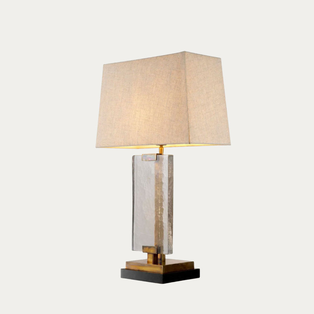 Candeeiro de mesa JAMES com base elegante e abajur clássico