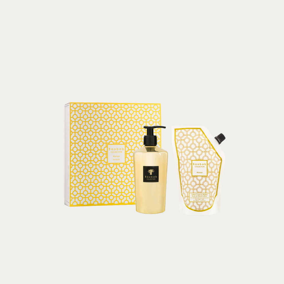 Caixa de presente WOMEN IN GOLD com gel de mãos 350ml
