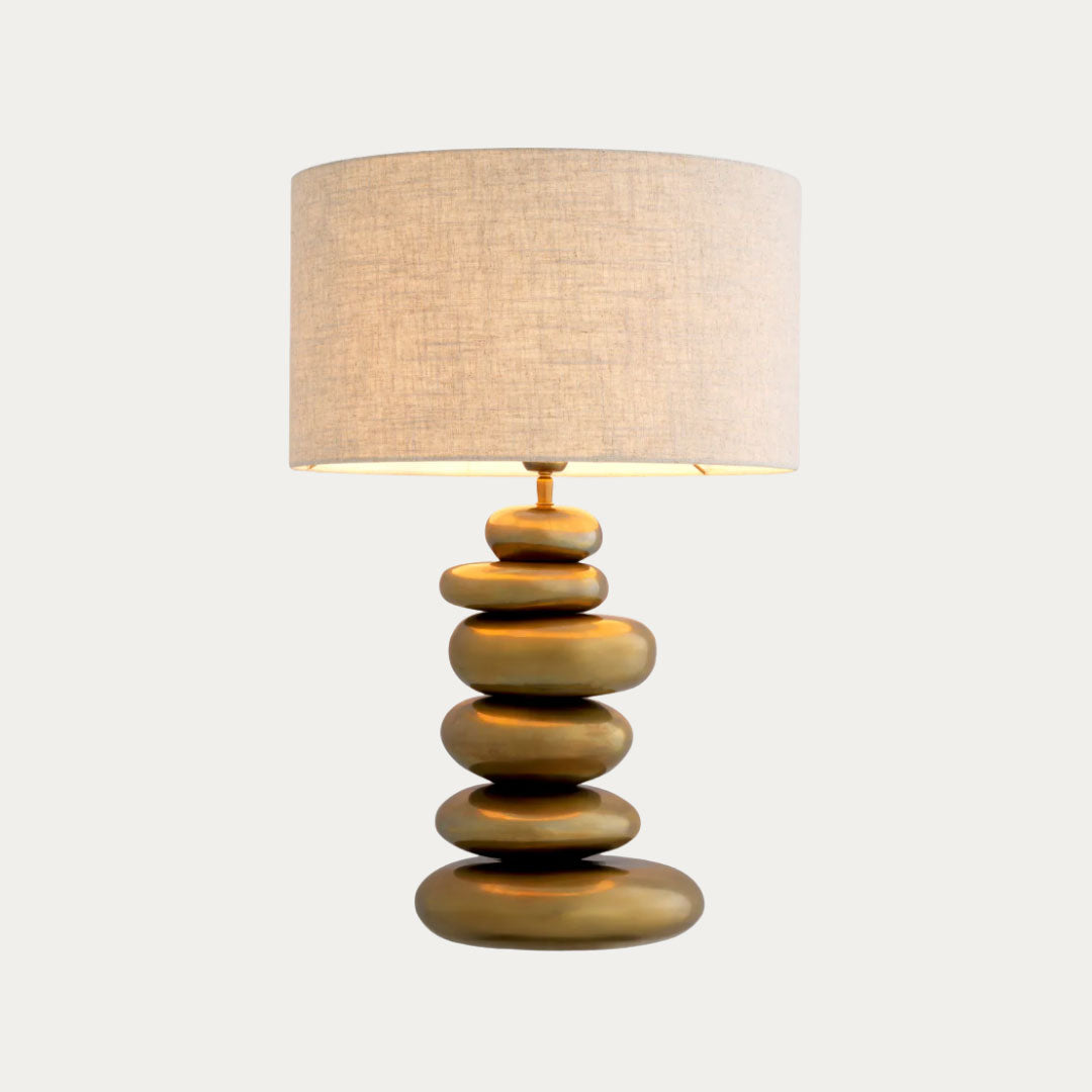 Candeeiro de Mesa KALLISTO bege, ouro e preto – imagem 3