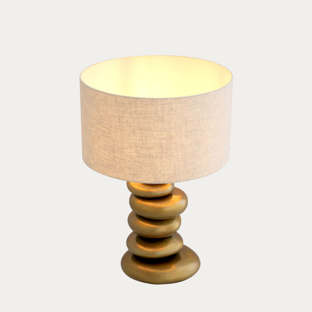 Candeeiro de Mesa KALLISTO bege, ouro e preto – imagem 4