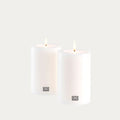 Conjunto de velas artificiais brancas 15 cm cera sintética