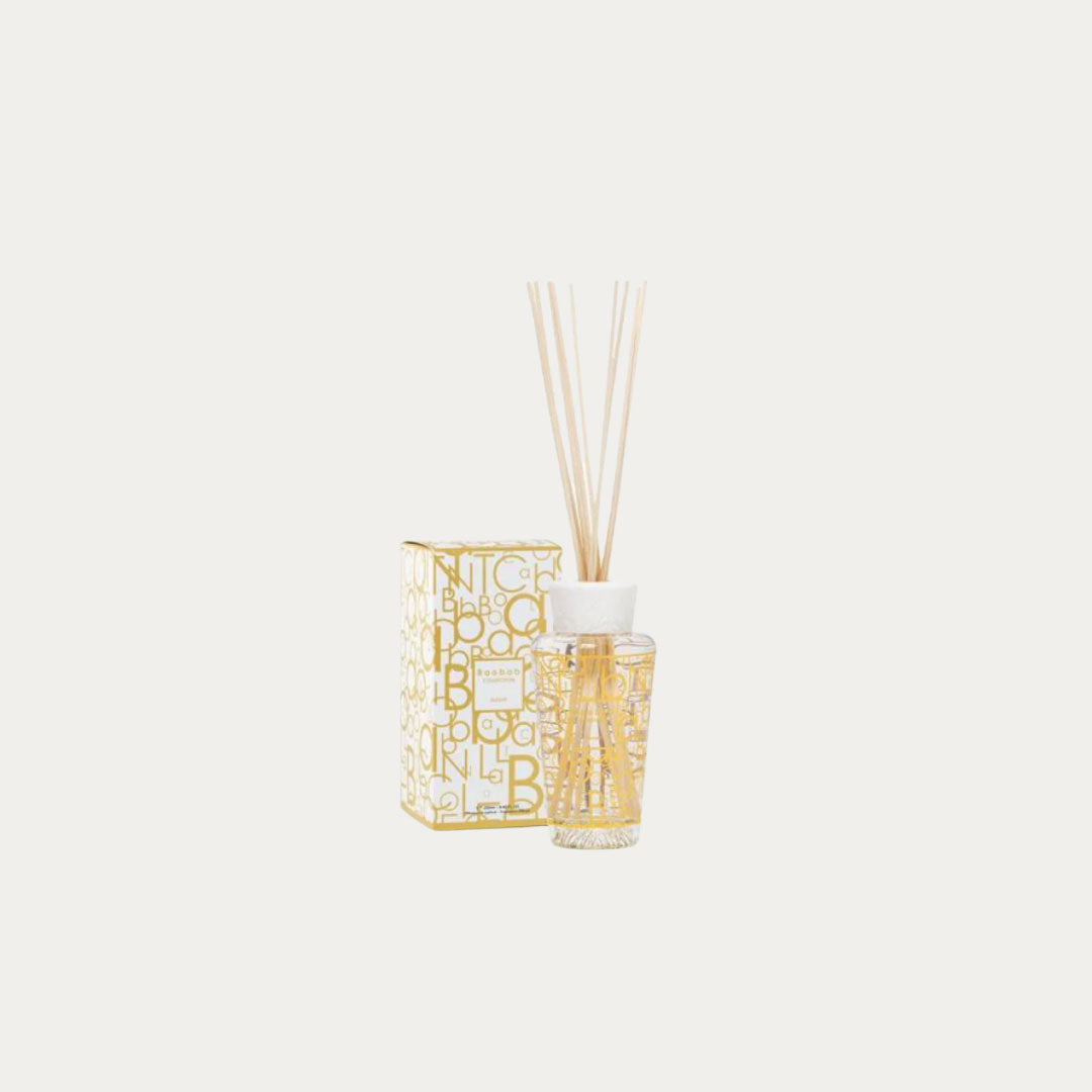 Difusor LES EXCLUSIVES AURUM em frasco dourado premium