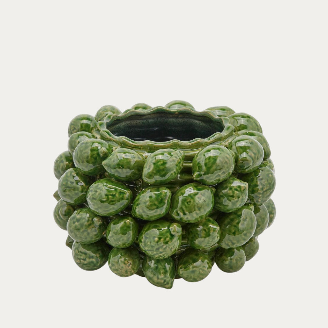 Jarra CHAKRA LIMONI Light Green com motivo de limões verde