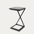 Mesa de apoio CROSS com base cruzada em metal