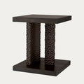 Mesa de apoio BRAVON em metal com tampo redondo