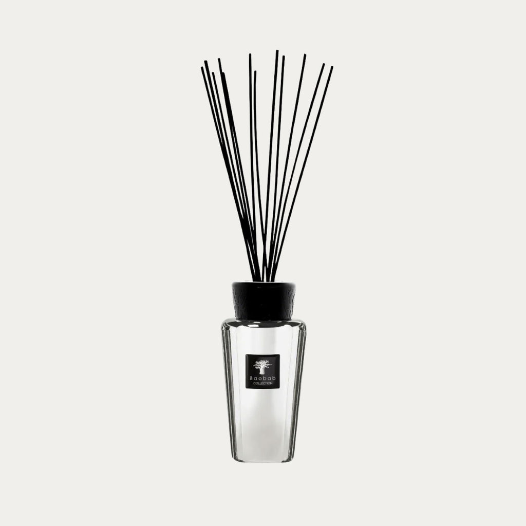 Difusor LES EXCLUSIVES PLATINUM com varetas em frasco elegante