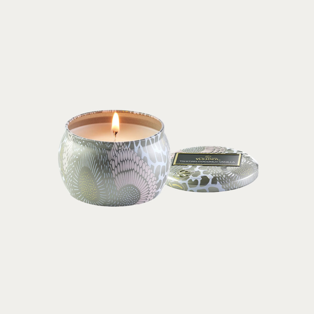 Vela perfumada TAHITIAN COCONUT VANILLA em lata