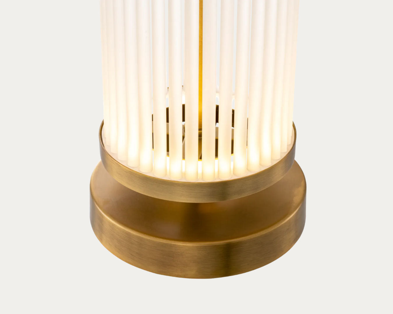 Candeeiro de Mesa THIBAUD para Quarto ouro e branco – imagem 3