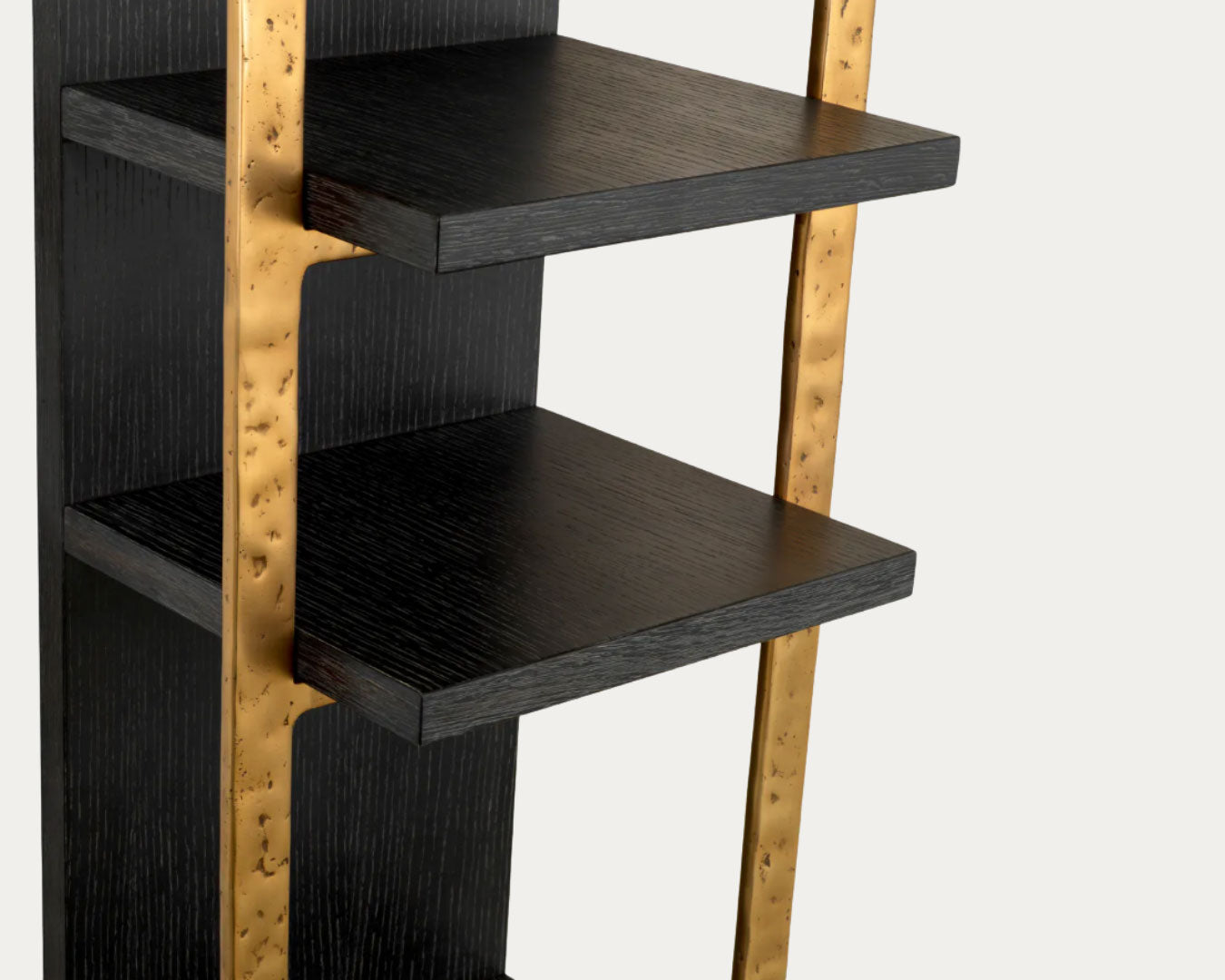 Estante de Parede BELCANTO preto, castanho e golden – imagem 5