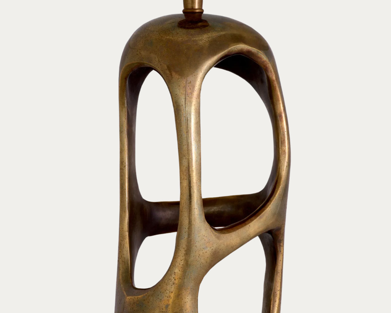 Candeeiro de Mesa KEARNY bege, terra e ouro – imagem 5