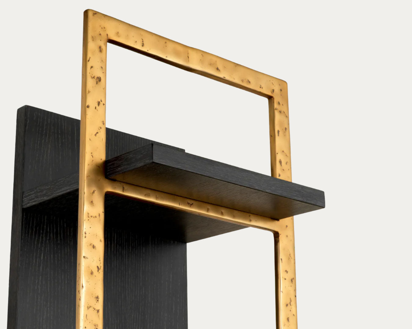 Estante de Parede BELCANTO preto, castanho e golden – imagem 6