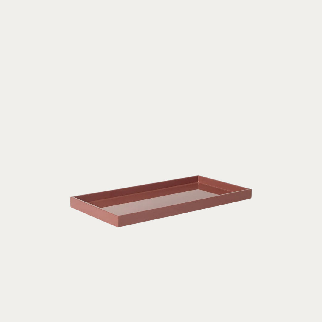 Tabuleiro de Laca Rectangular 32x16 cm bege, preto, paixao, branco e petroleo – imagem 2