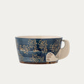 Taça HEZHA em azul com acabamento brilhante