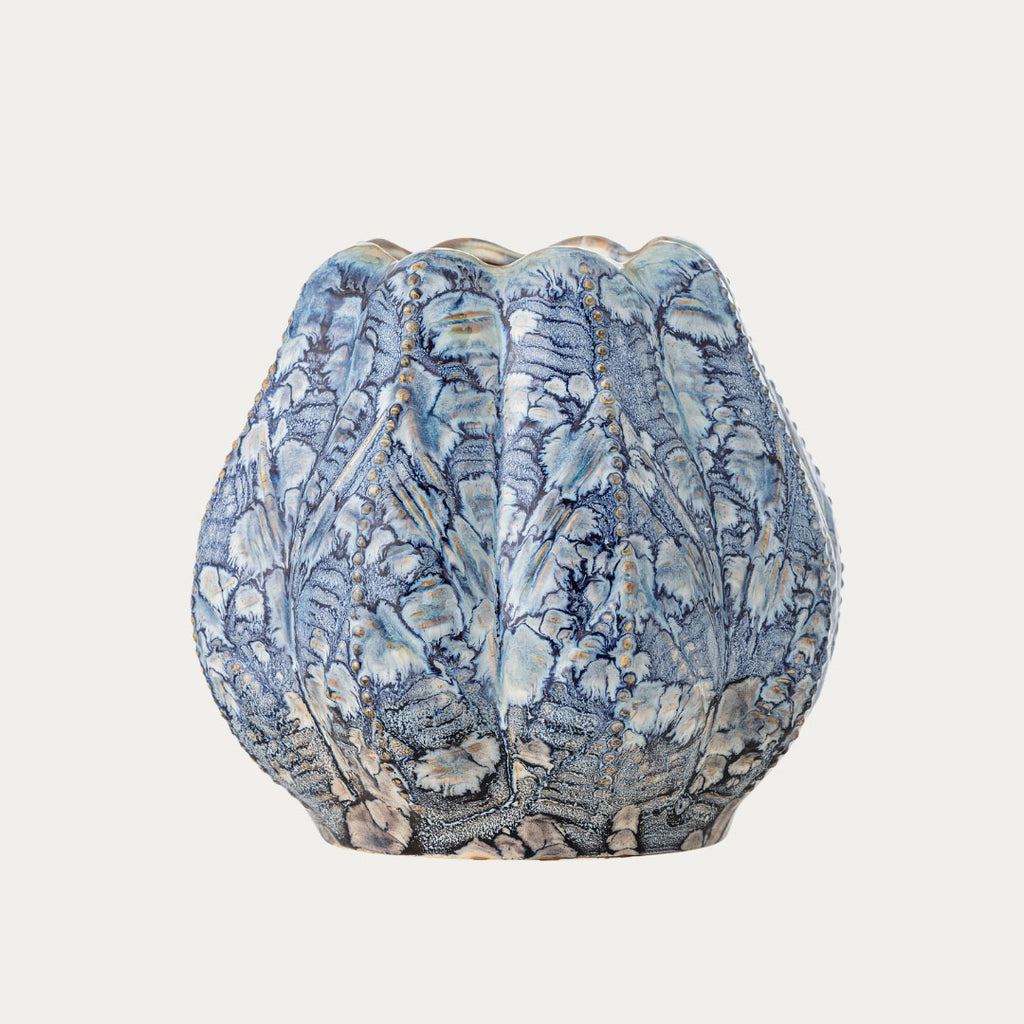 Jarra HETTY em azul com acabamento cerâmico
