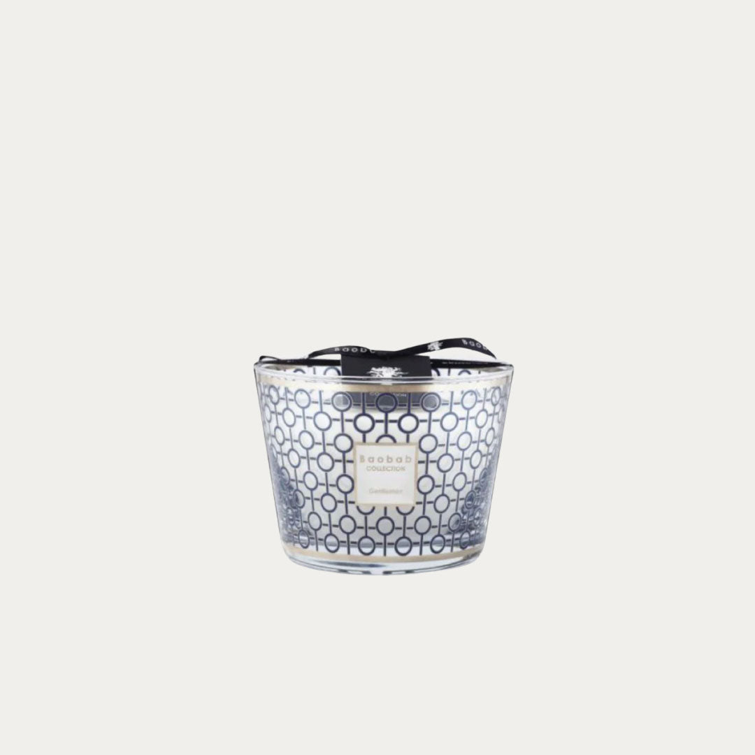Vela perfumada GENTLEMEN em frasco elegante tons escuros