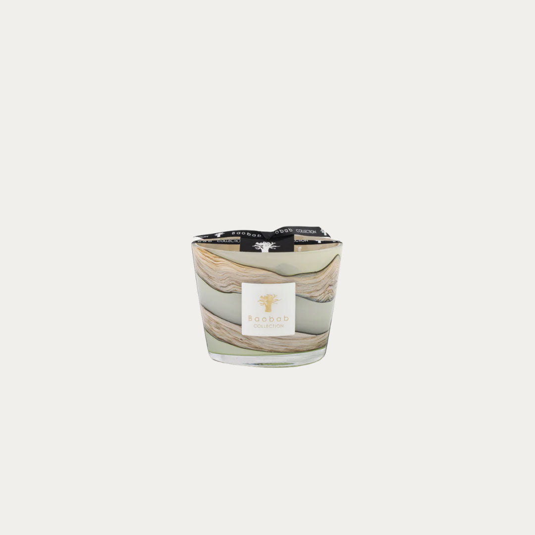 Vela perfumada SAND SONORA em recipiente cor areia