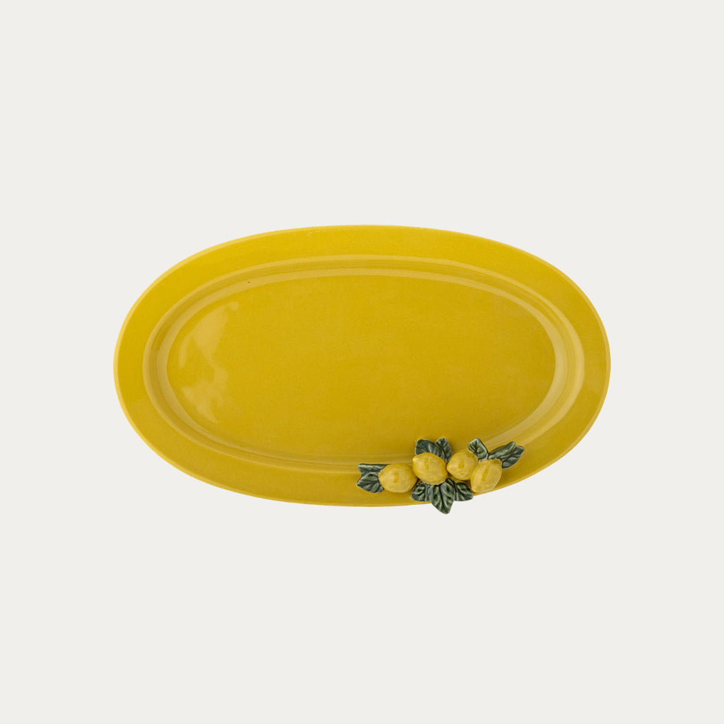 Tabuleiro LIMONE Amarelo em Cerâmica amarelo