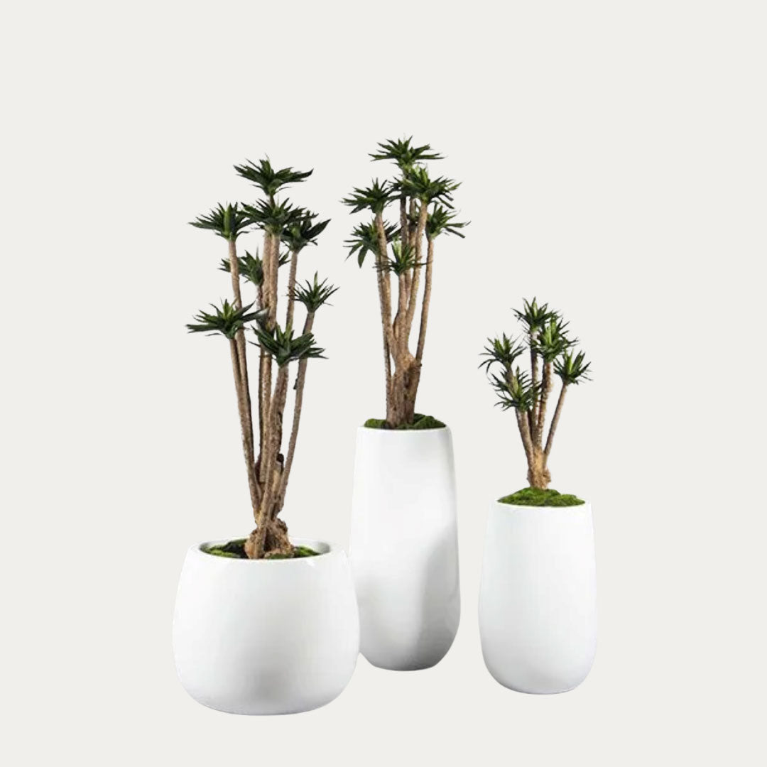 Planta artificial Agave 70 cm em vaso decorativo